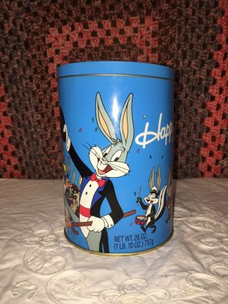 6.  25 " Vintage 1989 Warner Bros.  Happy 50th Birthday Bugs Bunny Collectible Tin