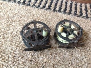 Antique Fly Reels Both Marked Made In Usa