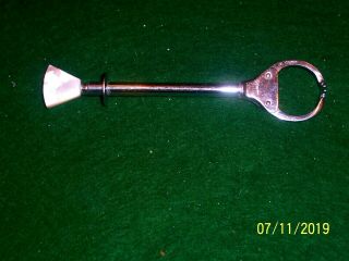 Vintage Art Deco Ice Tongs Marhill York Made In Germany Mother Of Pearl Top