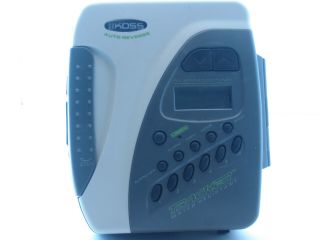 Koss Tracker Pp230 Digital Am/fm Cassette Player Walkman Water Resistant Vtg