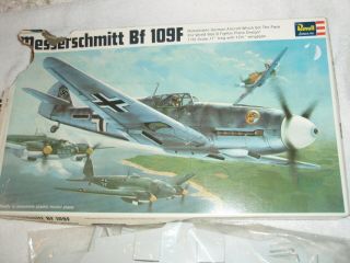 Vintage Revell H - 284 - 1:32 Messerschmitt Bf 109f -,  Missing The Decals