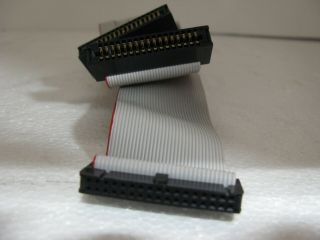 Vintage 34 pin motherboard to Floppy Ribbon Cable 5.  25 