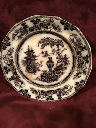 Vintage 19c W.  Adams And Sons Jeddo Ironstone Plate