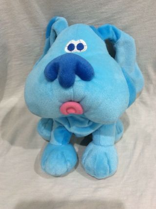 Vintage Blues Clues Blue Dog Plush Puppy Toy Floppy Nickelod Nick Jr