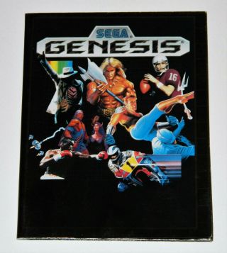 Sega Genesis Poster Only Vintage Classic Visions Promotional 32 Games Pictured 3