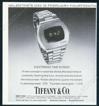 1973 Pulsar Led Digital Watch With Tiffany 