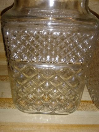 Wexford Candy Jar Vtg clear glass 9 
