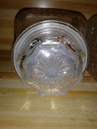 Wexford Candy Jar Vtg clear glass 9 