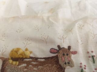 Vintage Farm Animals Embroidery Embroidered Picture 2