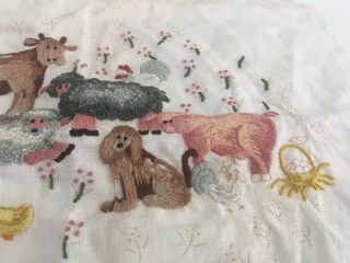Vintage Farm Animals Embroidery Embroidered Picture 3
