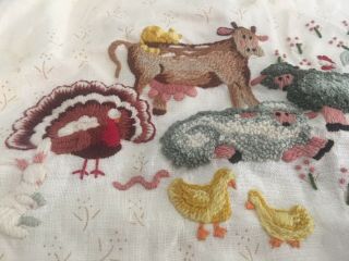 Vintage Farm Animals Embroidery Embroidered Picture 4