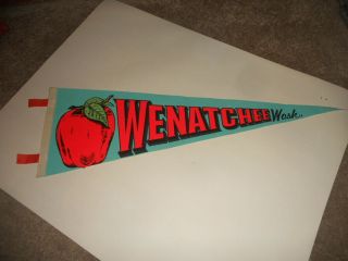 Vintage Wenatchee Washington Pennant 1960 
