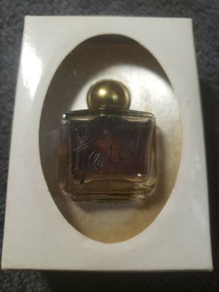 Lentheric Tweed Vintage Mini Perfume Bottle 1/8 Ounce London Paris York