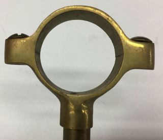 Vintage 1 1/2 " Brass Pipe Hanger/bracket For Hand Rail