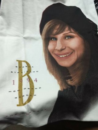 Barbra Streisand Concert T (tee) Shirt 25 Year 1994 Vintage From Mgm Grand Xl