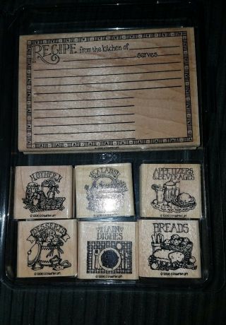Stampin up Recipe Cards 1996 EUC Stamp Vintage Collectable Old Craft Stamping 2