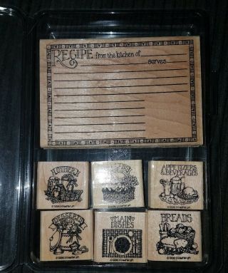 Stampin up Recipe Cards 1996 EUC Stamp Vintage Collectable Old Craft Stamping 3