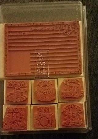 Stampin up Recipe Cards 1996 EUC Stamp Vintage Collectable Old Craft Stamping 4