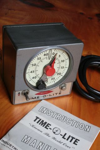 Vintage Master Time - O - Lite Model M - 59 Darkroom Safelight Enlarger
