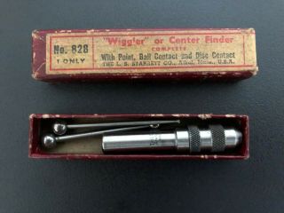 Vintage L S Starrett Machinists " Wiggler " Center Finder,  No.  828,