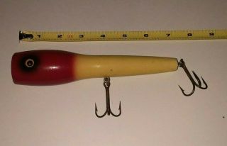 Vintage Muskie Pike Popper Lure Bait 7 " Top Water Bass Ozark Mountain Lures?