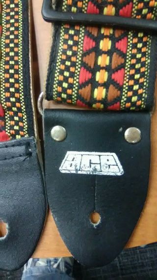 Ace Vintage Style Guitar Bass Strap shipped first class 2