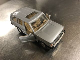 Vintage Range Rover Rv Scale 1/24 Diecast Model Toy Gray Car
