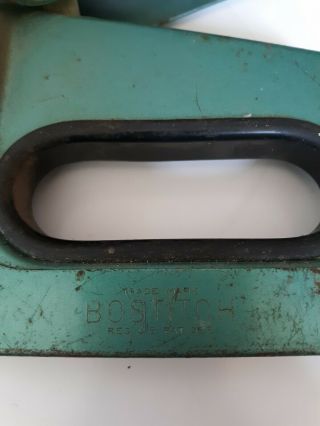 VINTAGE BOSTITCH T5 HEAVY DUTY STAPLER TACKER HAND TOOL TEAL 4