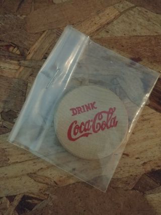 Vintage Drink Coca Cola One Wooden Nickel Novelty Coin
