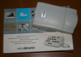 Vntg Radex Slide Sorter W Box/primefilm 1800u Primefilm Color Scanner