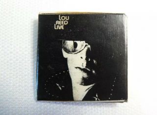 Vintage 1970s Lou Reed - Lou Reed Live Album (1975) Promotional Pin/button/badge