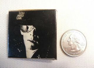 Vintage 1970s Lou Reed - Lou Reed Live Album (1975) Promotional Pin/button/badge 2