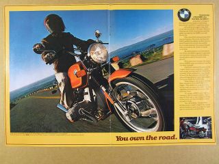 1978 Bmw R80/7 Motorcycle Color Photo Vintage Print Ad