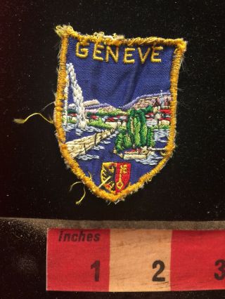 Vtg Geneve Geneva Switzerland Patch 79wm