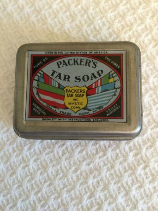Vintage Packers Tar Soap Tin