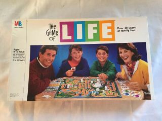 Vintage 1991 The Game Of Life Board Game Milton Bradley Family Fun Classic