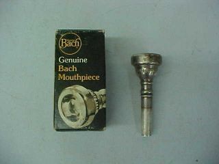 Vintage Bach 7c No.  349 Cornet Mouthpiece W/box