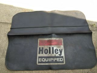 Vintage Holley Fender Cover.  Carburetor.  Protector.  Advertisement.  Ford.  Chevy.  Mopar.