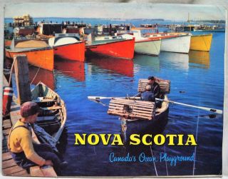 Nova Scotia Canada Souvenir Tourism & Travel Brochure Guide 1961 Vintage