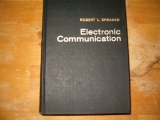 Electronic Communication Robert L.  Schrader Ham Electronics Vintage Mr Carlson 