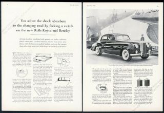 1962 Rolls Royce Silver Cloud Ii Car Photo 2 Page Vintage Print Ad