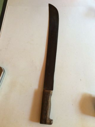 Vintage 26 1/2” Wood Handled Machete