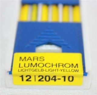 Vintage Staedtler Mars Technico Lumochrom Yellow 204 - 10 Mechanical Pencil Refill