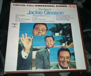 Vintage Reel To Reel Tape The Best Of Jackie Gleason 4 Track Y1t 2796