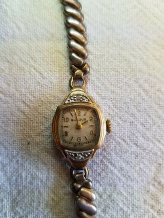 Vintage 10k Gold Filled Case Bulova Ladies Watch