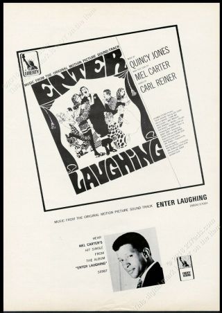 1967 Mel Carter Photo Enter Laughing Record Release Vintage Trade Print Ad