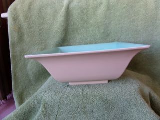 Vintage Catalina Art Pottery Planter Turquoise Coral
