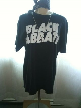 Unisex Xl Black Sabbath Vintage Logo Series Tee Shirt Vintage Rock Shirt