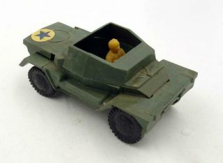 Vintage 1960s Plastic Mini Toys Italy Army Scout Car Scarce