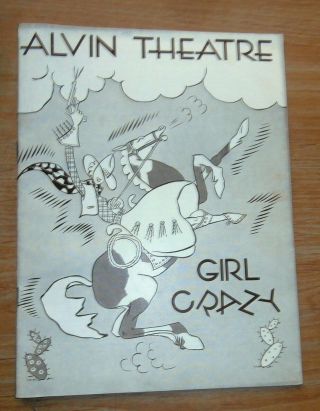 Vintage 1931 York Alvin Theater Playbill Girl Crazy